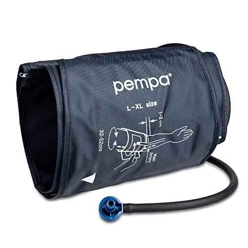 PEMPA Blutdruckmessgerät Große Manschette für BP100 für den Heimgebrauch | Ersatz Blutdruckmessgerät Oberarm XXL Manschette | 32-52 cm, Größe L-XXL