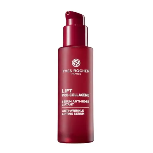 Yves Rocher Lift Pro-Collagene Gesichtsserum 30 ml - Gesichtsserum mit Anti-Falten-Effekt, glättet und strafft die Haut sofort dank 4% Eiskraut und pflanzlichem Kollagen. Ideal für alle Hauttypen.