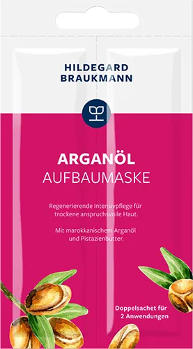 Produktbild Hildegard Braukmann Arganöl Aufbaumaske 2 x 7 ml Doppelsachet