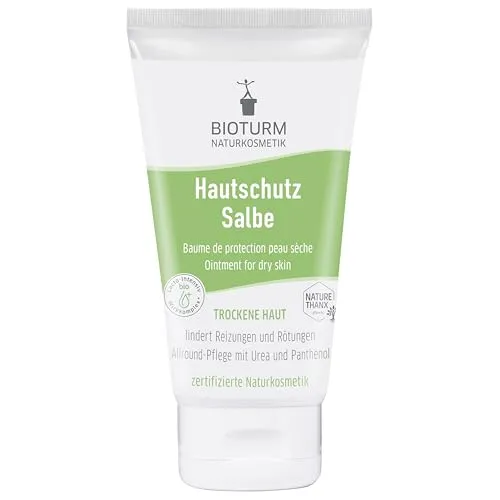 Bioturm Hautschutz Salbe Nr.1 - 150ml - Ganzkörperpflege mit Urea für optimale Hautfeuchtigkeit und Panthenol zur Linderung von Juckreiz. Ideal zur Normalisierung der Hautflora und Verbesserung der Hautgeschmeidigkeit.