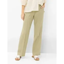 Brax Damen Palazzohose Style MAINE FADED KHAKI - Weite und Komfort in Grün - Elegante Palazzohose im Wide Leg Stil, ideal für lässige und schicke Outfits. Hergestellt aus hochwertigem Leinen für ein angenehmes Tragegefühl.