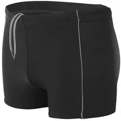 Aquarti Badehose Aquarti Herren Badehose Kurz mit Kontrastpaspel grau|schwarz 6XL