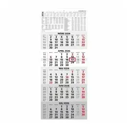 5-Monatskalender 2026 - Büro-Kalender 30x58 cm (geöffnet) - mit Datumsschieber - Zettler - 971-0011