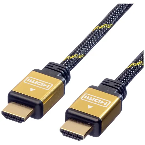 Roline HDMI Kabel (Typ A) - 5m für optimale Bildübertragung - Hochwertiges Roline HDMI Kabel (Typ A) mit 5 m Länge für gestochen scharfe Bild- und Tonqualität. Ideal für Fernseher, Monitore und Projektoren.
