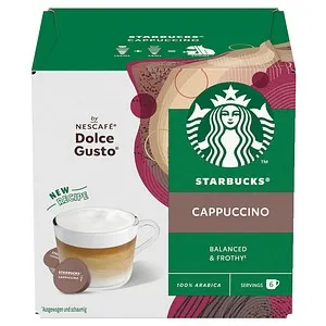 NESCAFÉ DOLCE GUSTO STARBUCKS Cappuccino Balanced & Frothy Kaffeekapseln, mild, 6 St.