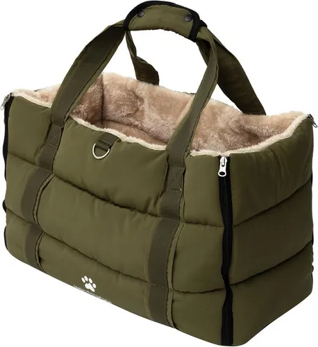 Wanderpfote Tiertransporttasche bis 10kg – Bequeme Umhängetasche für Reisen - Die Wanderpfote Hundetragetasche vereint Komfort und Stil für kleine Hunde bis 10 kg. Mit hochwertiger Verarbeitung und kuscheligem Innenfutter ist sie ideal für entspannte Reisen und Alltagseinsätze.