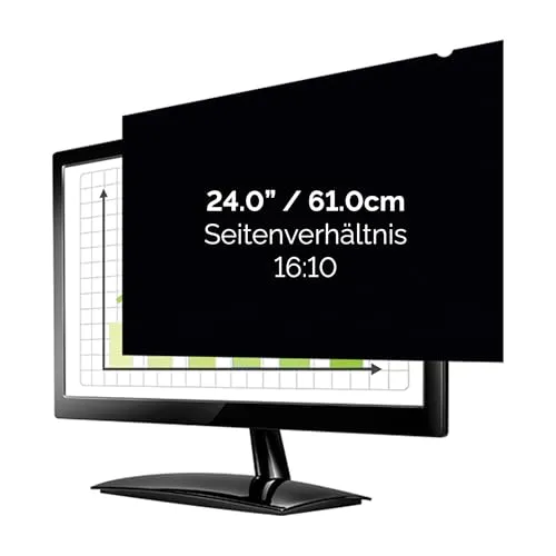 Fellowes PrivaScreen Blickschutzfilter mit Schwarzblende, Blendschutz-Displayschutz für 27,0