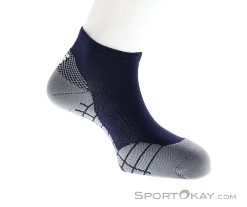 CEP Herren Light Merino Low Cut Socken (Größe 45, blau) - Kompressionssocken für Herren, ideal für lange Berg- und Wandertouren, bieten optimalen Halt und Komfort.