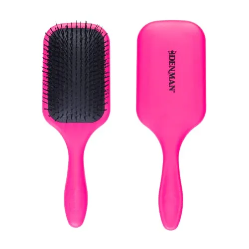 Denman D90L Tangle Tamer Ultra Entwirrbürste Pink - Leichte Entwirrbürste für schonendes Entwirren von langem, kräftigem Haar sowie Perücken. Die flexiblen Borsten gleiten sanft durch das Haar und schonen die Kopfhaut.