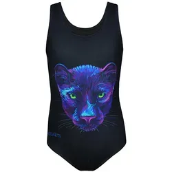 Aquarti Mädchen Badeanzug mit Ringerrücken und Delfin-Print - Badeanzüge für Mädchen, chlorbeständig und schnelltrocknend, ideal für Strandurlaub und Schwimmunterricht mit perfekter Passform und Bewegungsfreiheit.