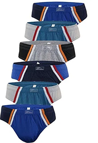 BestSale247 6 Stück Herren Slips Unterhosen Slip Unterwäsche (6 Stück Art. 570, 5 = S)