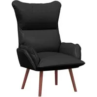 vidaXL Entspannungsstuhl Schwarz 69 x 74 x 93 cm - Einzelsessel aus hochwertigem Kunstleder mit ergonomischem Design, ideal zum Entspannen und Lesen, bringt modernen Komfort in dein Zuhause.