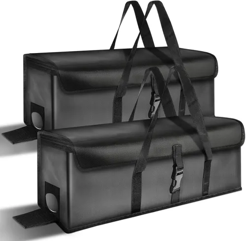 Feuerfeste E-Bike Akkutaschen (2 Stück) – Sicherer Transport & Lagerung