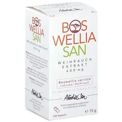 Boswelliasan Weihrauchkapseln 75 g - Arzneimittel zur Unterstützung der Gelenkgesundheit, mit hochwertigem Weihrauchextrakt für mehr Beweglichkeit und Wohlbefinden.