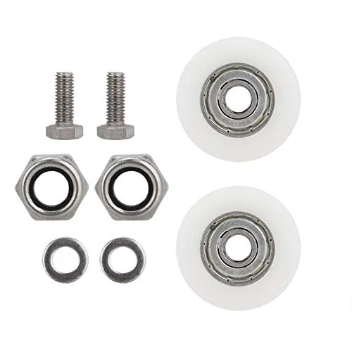 Ersatz-Set für Türräder, Gewächshaus-Türrollen, Ersatz-Rollen für Gewächshaustür, Durchmesser 30 mm, für Schiebetüren