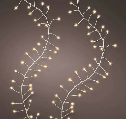 LED Lichterkette Micro Draht 440 LEDs warmweiß Außenbereich 8 Funktionen 5,5m