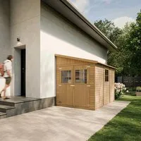 Produktbild TIMBELA M339 Holz Gartenschuppen