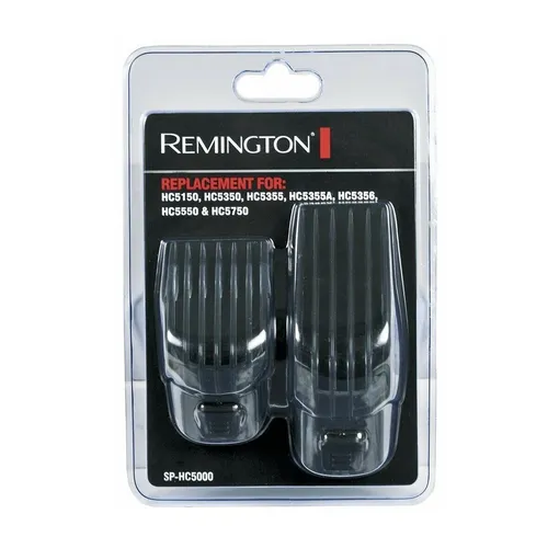 Remington SP-HC5000 Pro Power Combs - Original Kammaufsatz-Set für Remington Haarschneider mit 2 Erweiterungen für Haarlängen von 3-21 mm und 24-42 mm. Ideal für präzises Trimmen und individuelles Styling.