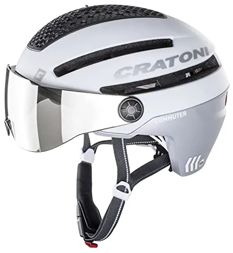 Cratoni Commuter Helm – Unisex, Weiß Matt, M-L (58-61 cm)