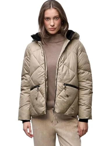 Street One Damen Kurze Steppjacke mit abnehmbarer Kapuze - Modische Übergangsjacke mit seitlichen Reißverschlusstaschen und weichen Bündchen. Ideal für den Alltag und vielseitig kombinierbar.