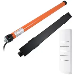 12V Mini-Rollladenmotor 13Nm SW40 + Solarpanel inkl. Handsender HSZ1