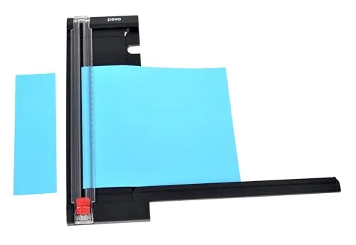 Pavo Premium Schneidelineal für DIN A4 bis 8 Blatt, Schnittlänge 320 mm