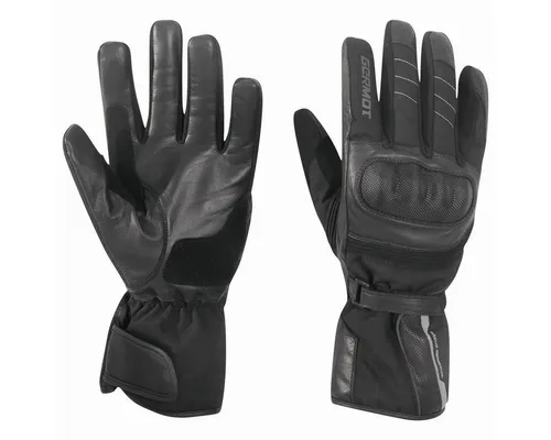 Germot Motorradhandschuhe Jacksonville Pro - All Season Motorradhandschuhe mit Hartschale und Knöchelschutz, wasserdicht, winddicht und atmungsaktiv – perfekt für jede Witterung.