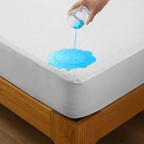 Bedecor Wasserdichter Matratzenschoner 120 x 200 cm, Baumwolle, Hygienische und atmungsaktive Matratzenauflage, Anti-Allergie