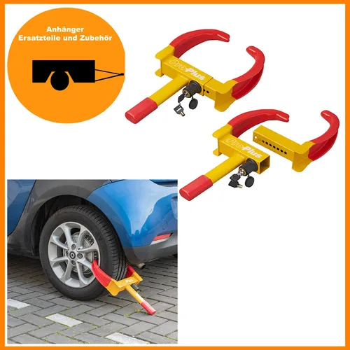 Radkralle Parkkralle Wegfahrsperre für Wohnwagen und Anhänger - Effektive Diebstahlsicherung für Auto, Wohnwagen und Anhänger, schützt zuverlässig vor unbefugtem Zugriff.