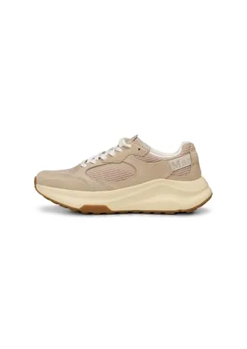 Marc O'Polo Sneaker Model Liv aus Rindleder und Mesh-Einsatz beige, Größe 40 - Stylischer Sneaker Model Liv aus hochwertigem Rindleder und atmungsaktivem Mesh. Mit herausnehmbarer Innensohle und flexibler Laufsohle für optimalen Komfort im Alltag.