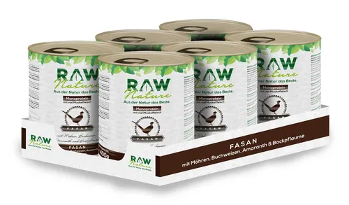 RAW Nature Nassfutter Fasan Pur mit Möhren & Amaranth, getreidefrei