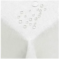 DecoHomeTextil Tischdecke Leinen Optik 160 x 160 cm - Eckige Tischdecke in Leinen Optik, abwaschbar und wasserabweisend – ideal für stilvolle und pflegeleichte Tischgestaltungen.