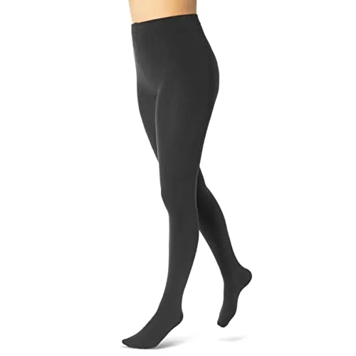 sockenkauf24 Damen THERMO Strumpfhose mit Innenfleece extra warm Winter Strumpfhose (48/50, Anthrazit) WP