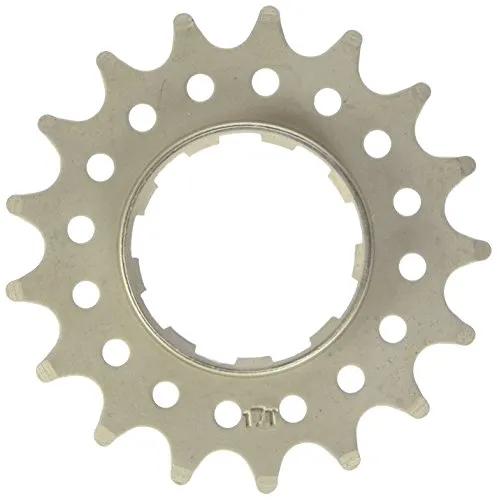 Point Ritzel Single Speed, Distanzring-Stärke 1,8mm, Cr-Mo Stahl, silber, 17 Zähne, 02021701