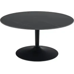 Couchtisch Formica , schwarz , Maße (cm): H: 45 Ø: 90