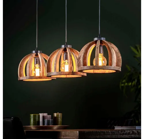 famlights Retro Deckenlampe Emil in braun von famlights