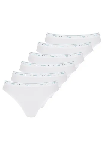 sloggi Tai-Slip 6er Pack 24/7 100 (Spar-Set, 6-St) Tai Slip - Baumwolle - Atmungsaktiv - Elastikbund mit sloggi-Logo