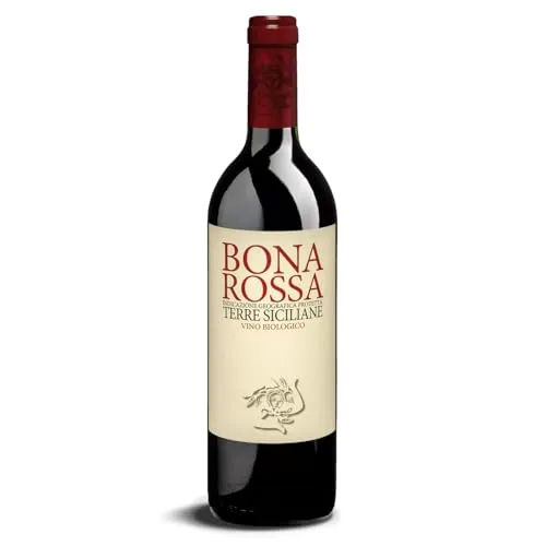 DELINAT – Bonarossa 2023 – Italienischer Rotwein Trocken – Bio-Wein aus Sizilien, Vegan, Nero d'Avola und Syrah (1 x 0,75l)