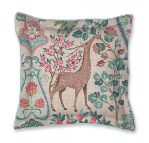 PiP Studio Kissenhülle Pavoni Off White 45x45cm - Kissen, quadratisch, aus hochwertigen Materialien mit einzigartigem Design für eine märchenhafte Atmosphäre in Ihrem Zuhause.