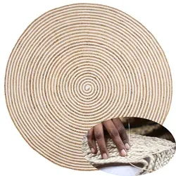 Marrakesch Orient & Mediterran Interior Runder Jute Teppich Rocio 150cm - Teppich aus handgewebtem Jute, 150cm Durchmesser. Verleihen Sie jedem Raum Charme und eine stimmungsvolle Atmosphäre, perfekt für jeden Einrichtungsstil.