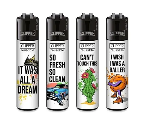 Clipper Feuerzeug Quartal 1/2025 (Hip-Hop Slogan #2)