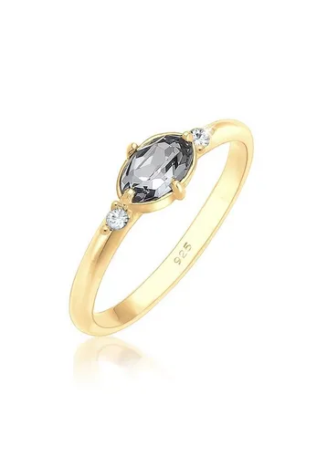 Elli Ring Damen mit Kristallen in 925 Sterling Silber - Ringe für Damen, hochwertiger 925er Sterling Silberring mit funkelnden Kristallen, ideal als Geschenk für besondere Anlässe.