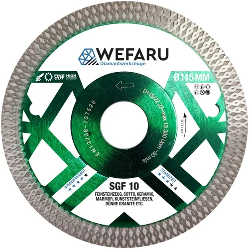 Profi Diamanttrennscheibe Fliesen Ø 115 mm für Winkelschleifer