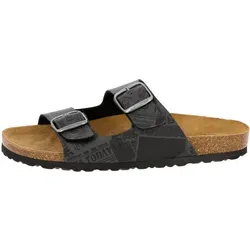 Lico Damen Bioline Man Pantoletten, Anthrazit Schwarz, 42 EU - Hochwertige Clogs & Pantoletten für Herren, mit bequemer EVA-Sohle und verstellbarer Schnalle für optimalen Tragekomfort.