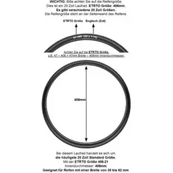 Redondo 20 Zoll Hinterrad mit Rücktrittbremse