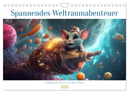 Tim Schmidt | Spannendes Weltraumabenteuer (Wandkalender 2026 DIN A4 quer),...