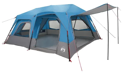 vidaXL Sofort Zelt Blau 10 Personen 185T Polyester mit PolyurethanBeschichtung