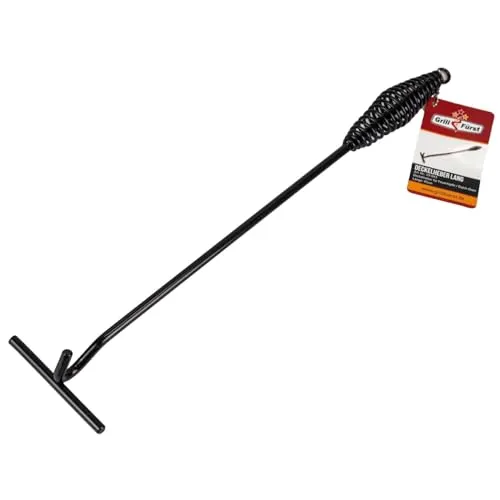 Grillfürst Deckelheber XXL 45 cm mit Spiralgriff - für Dutch Oven, Feuertöpfe & Gusseisen-Töpfe - Stabiler Deckel Lifter aus Stahl für Outdoor & BBQ