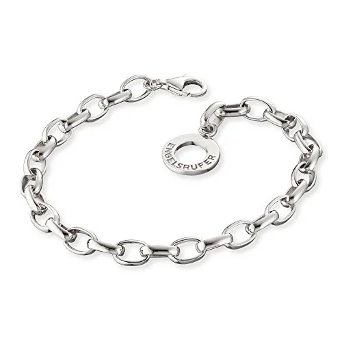 Engelsrufer Charm-Armband aus rhodiniertem 925er Sterlingsilber - Elegantes Damenarmband aus hochwertigem, rhodiniertem 925er Sterlingsilber, verstellbar auf 19,5 cm – ideal für jeden Anlass und perfekt für empfindliche Haut.