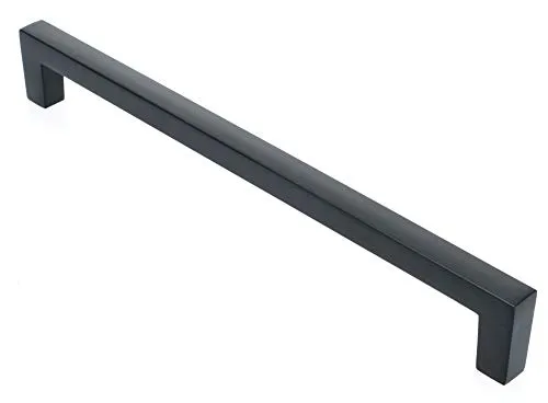 livingpoint24 Möbelgriff BA 256mm, Küchengriff Schwarz matt, Schrankgriff modern